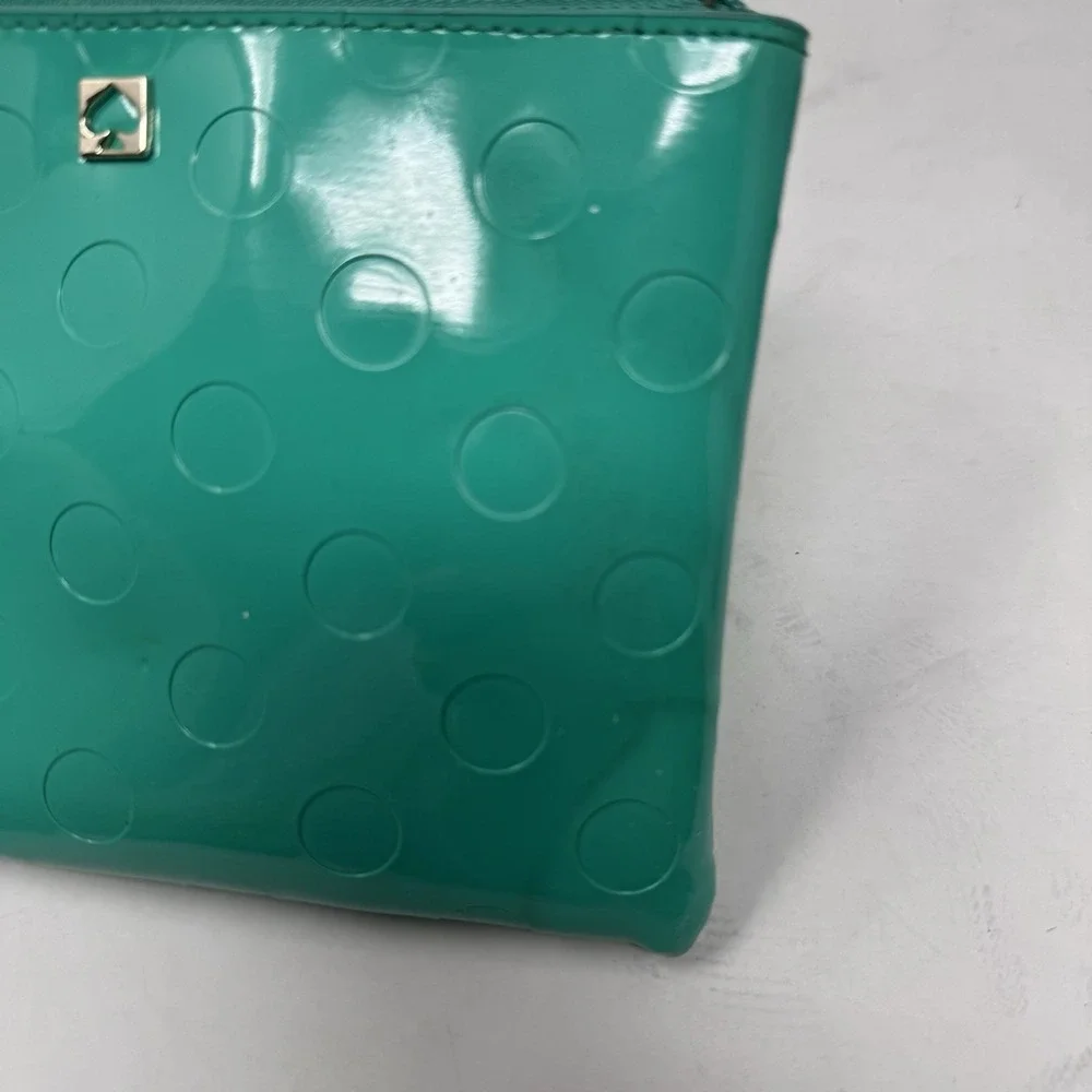 Kate Spade Camellia Street Green Cosmetics Pouch And Mini‎ Pouch Lot Of 2